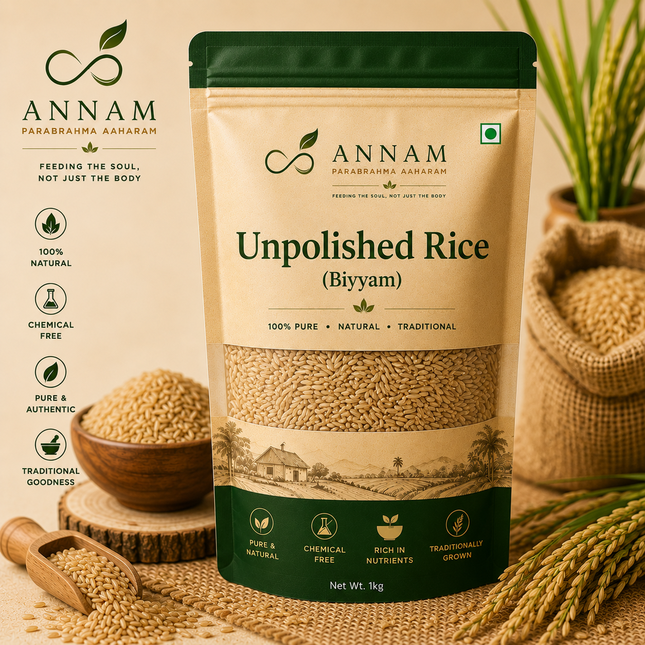 Unpolished Rice